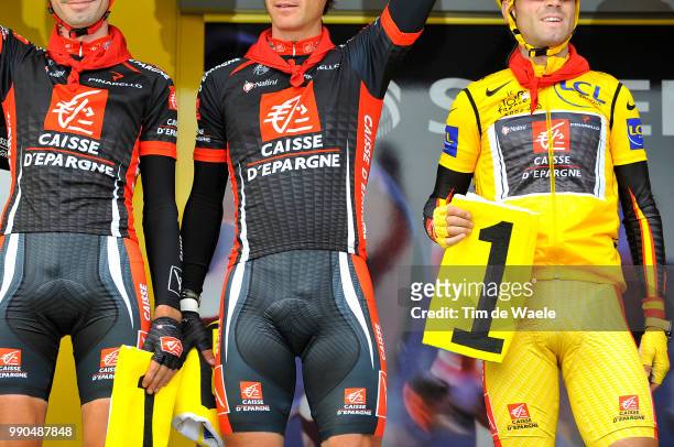 Tour De France, Stage 3Valverde Alejandro Yellow Jersey, Illustration Illustratie, Team Caisse D'Epargne /Saint-Malo - Nantes , Ronde Van Frankrijk,...