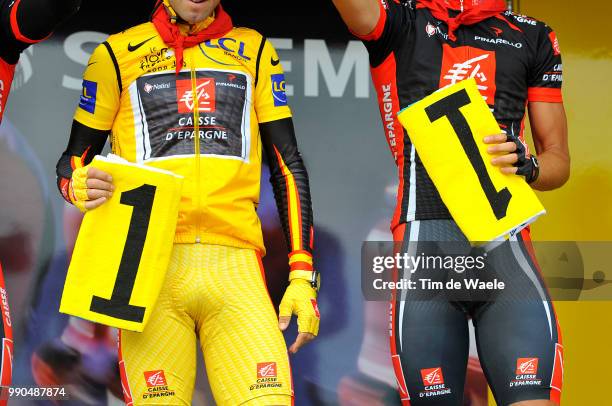 Tour De France, Stage 3Valverde Alejandro Yellow Jersey, Illustration Illustratie, Team Caisse D'Epargne /Saint-Malo - Nantes , Ronde Van Frankrijk,...