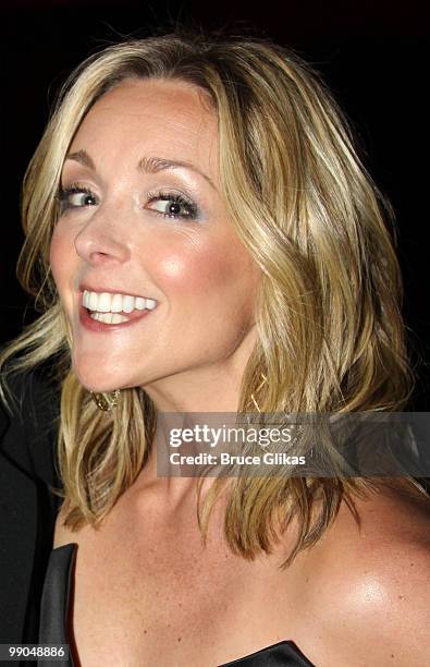 Jane Krakowski poses backstage at "Jane Krakowski Has Sold Out...Tickets Available" at Feinstein's at The Regency on May 11, 2010 in New York City.