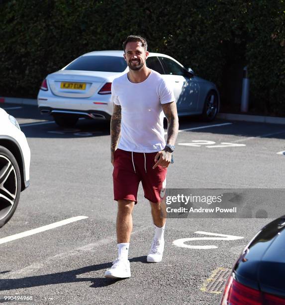 Danny Ings of Liverpool during the second day back at Melwood Training Ground for the pre-season training on July 3, 2018 in Liverpool, England.