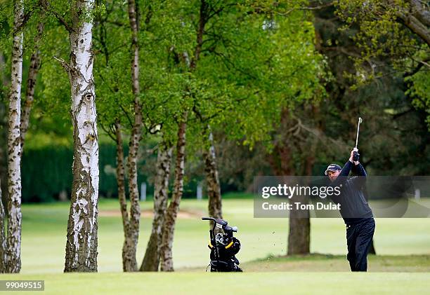 Richard Keys of Oundle plays a shot from 7th fairway during the Virgin Atlantic PGA National Pro-Am Championship Regional Qualifier at King's Lynn...