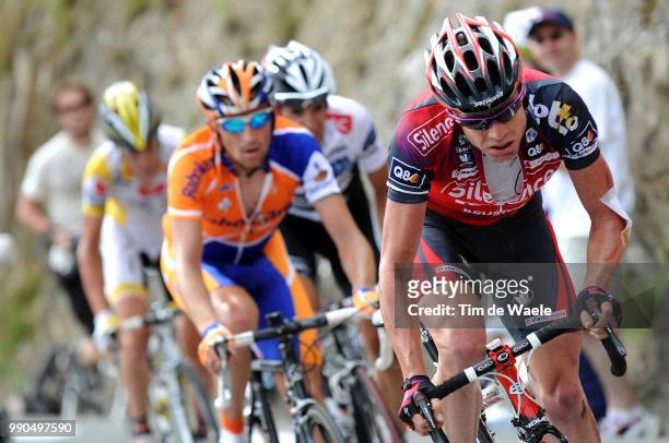 Tour De France, Stage 10Evans Cadel , Sastre Carlos , Menchov Denis , Ricco Riccardo /Pau - Hautacam , Ronde Van Frankrijk, Tdf, Etape Rit, Tim De...
