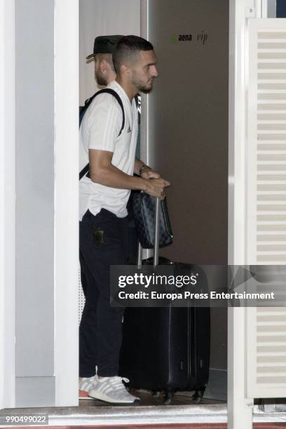 Jorge Resurreccion, aka Koke arrives at Barajas Adolfo Suarez international airport on July 2, 2018 in Madrid, Spain.