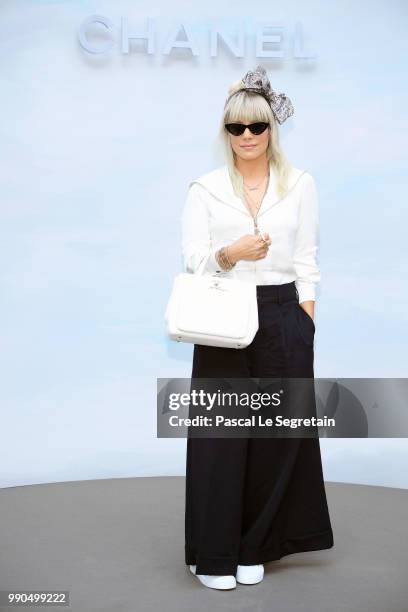 Lily Allen attends the Chanel Haute Couture Fall Winter 2018/2019 show as part of Paris Fashion Week on July 3, 2018 in Paris, France.
