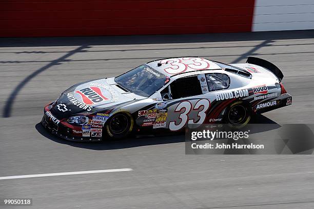 Kevin Harvick, driver of the Rheem Ruud Chevrolet, drives on track during qualifying for the NASCAR Nationwide series Royal Purple 200 presented by...