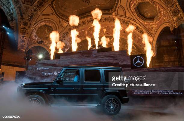 Mercedes presents the new G-class at the Michigan Theatre of Detroit, US, 15 January 2018. The G-Class has been in Daimler's programm for almost 40...