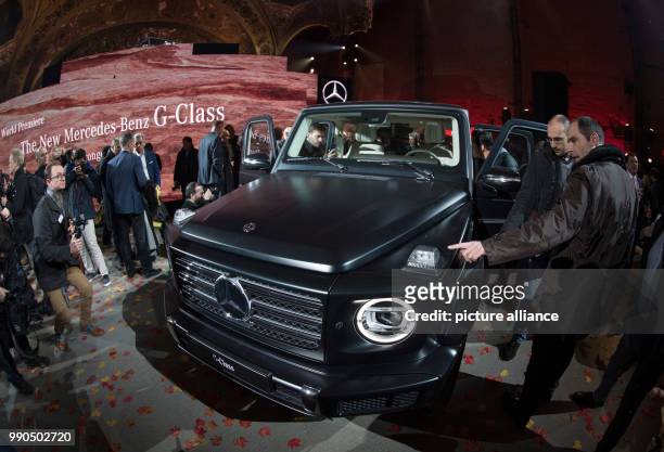 Mercedes presents the new G-class at the Michigan Theatre of Detroit, US, 15 January 2018. The G-Class has been in Daimler's programm for almost 40...