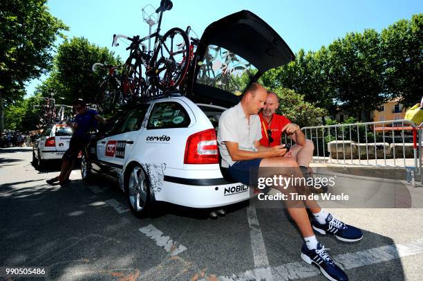 Tour De France, Stage 13Bjarne Riis Manager Team Csc, Bs Christiansen /Narbonne - Nimes N?Mes , Ronde Van Frankrijk, Tdf, Etape Rit, Tim De Waele