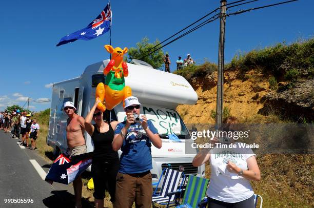 Tour De France, Stage 13Illustration Illustratie, Australian Fans Supporters, Narbonne - Nimes N?Mes , Ronde Van Frankrijk, Tdf, Etape Rit, Tim De...