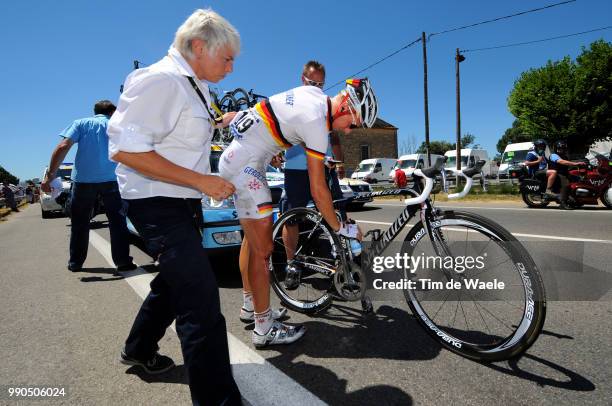 Tour De France, Stage 14Wegmann Fabian Crash Chute Val /Nimes N?Mes - Digne-Les-Bains , Ronde Van Frankrijk, Tdf, Etape Rit, Tim De Waele