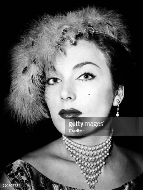 Picture released on March 28, 1956 of Italian actress Gianna Maria Canale. / France ONLY