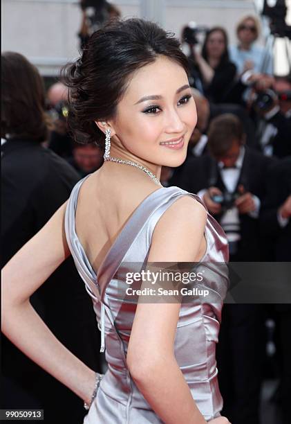 Actress Lin Peng attends the "Robin Hood" Premiere at the Palais des Festivals during the 63rd Annual Cannes Film Festival on May 12, 2010 in Cannes,...