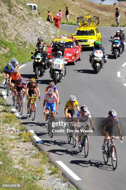 Tour De France, Stage 16Schleck Andy , Schleck Frank Yellow Jersey, Sastre Carlos , Evans Cadel , Kohl Bernhard Mountain Jersey, Menchov Denis ,...