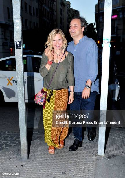 Eugenia Martinez de Irujo and Narcis Rebollo attend Luis Miguel's concert on July 2, 2018 in Madrid, Spain.