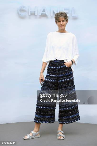 Stella Tennant attends the Chanel Haute Couture Fall Winter 2018/2019 show as part of Paris Fashion Week on July 3, 2018 in Paris, France.