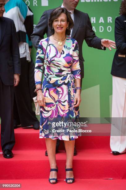Ana Patricia Botin attends an event organized by 'Mujeres Por Africa' Foundation on July 3, 2018 in Madrid, Spain.
