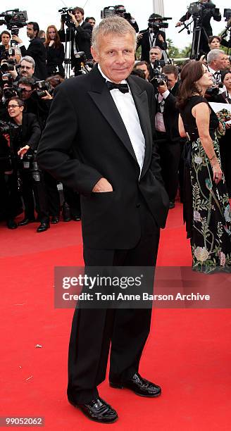 Journalist Patrick Poivre d'Arvor attends the Opening Night Premiere of 'Robin Hood' at the Palais des Festivals during the 63rd Annual International...