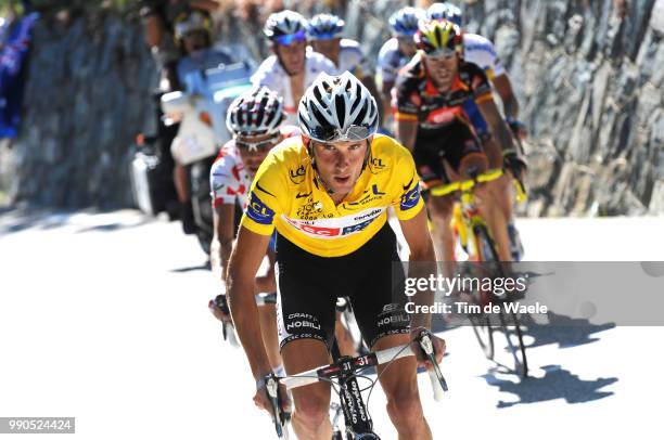 Tour De France, Stage 17Schleck Frank Yellow Jersey, Kohl Bernhard Mountain Jersey, Valverde Alejandro , Andy Schleck White Jersey, Efimkin Vladimir...