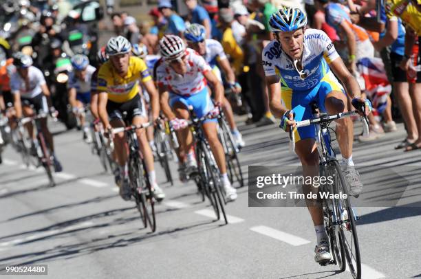 Tour De France, Stage 17Goubert Stephane , Valverde Alejandro , Schleck Frank Yellow Jersey, Andy Schleck White Jersey, Efimkin Vladimir , Evans...