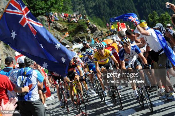 Tour De France, Stage 17Vandevelde Vande Velde Christian , Valverde Alejandro , Schleck Frank Yellow Jersey, Andy Schleck White Jersey, Evans Cadel ,...