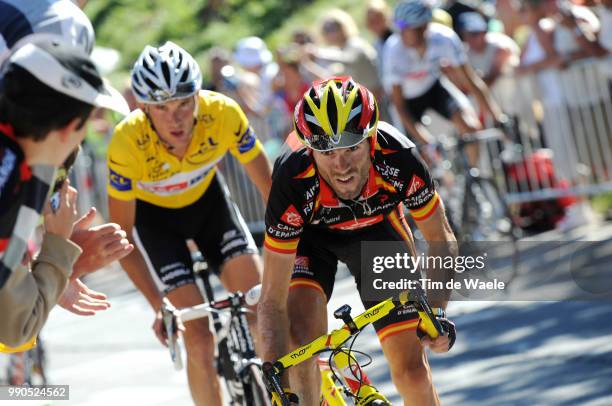 Tour De France, Stage 17Valverde Alejandro , Schleck Frank Yellow Jersey, Andy Schleck White Jersey, Alpe D'Huez /Embrun - L'Alpe-D'Huez /Ronde Van...