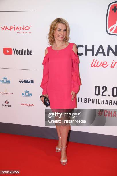 Andrea Luedke attends the Channel Aid concert on July 2, 2018 in Hamburg, Germany.