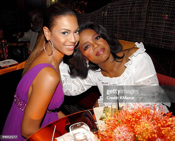 Beyonce Knowles and Oprah Winfrey