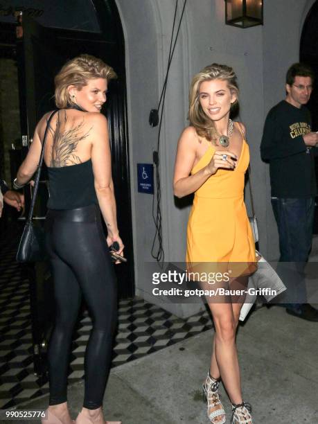 AnnaLynne McCord and Angel McCord are seen on July 02, 2018 in Los Angeles, California.