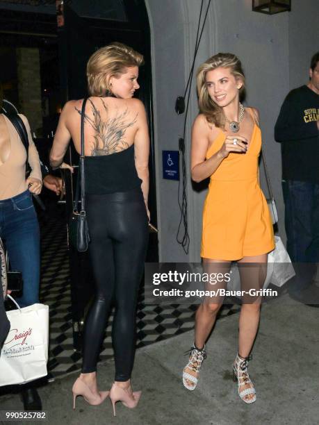 AnnaLynne McCord and Angel McCord are seen on July 02, 2018 in Los Angeles, California.