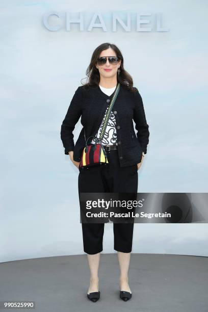 Amira Casar attends the Chanel Haute Couture Fall Winter 2018/2019 show as part of Paris Fashion Week on July 3, 2018 in Paris, France.