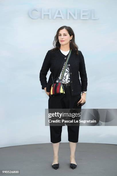 Amira Casar attends the Chanel Haute Couture Fall Winter 2018/2019 show as part of Paris Fashion Week on July 3, 2018 in Paris, France.