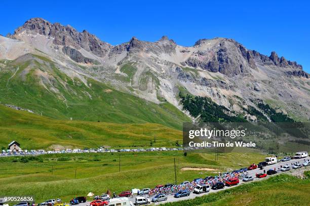 Tour De France, Stage 17Illustration Illustratie, Col Du Galibier, Peleton Peloton, Landscape Paysage Landschap, Mountains Montagnes Bergen, Embrun -...