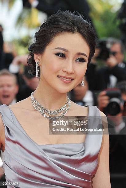 Actress Lin Peng attends the "Robin Hood" Premiere at the Palais des Festivals during the 63rd Annual Cannes Film Festival on May 12, 2010 in Cannes,...