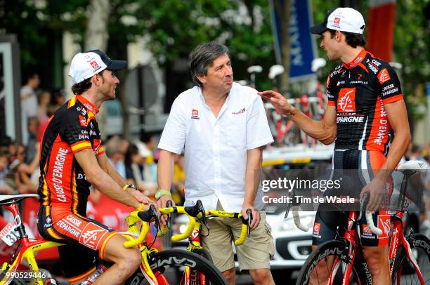 Tour De France, Stage 21Valverde Alejandro , Team Manager Team Caisse D'Epargne , Portal Nicolas , Etampes - Paris, Champs-Elysees Elys?Es , Ronde...