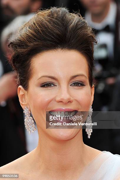 Juror Kate Beckinsale attends the Opening Night Premiere of 'Robin Hood' at the Palais des Festivals during the 63rd Annual International Cannes Film...