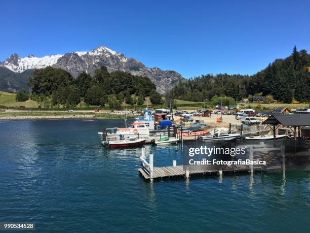 puerto pañuelo, bariloche, argentina - pañuelo stock pictures, royalty-free photos & images