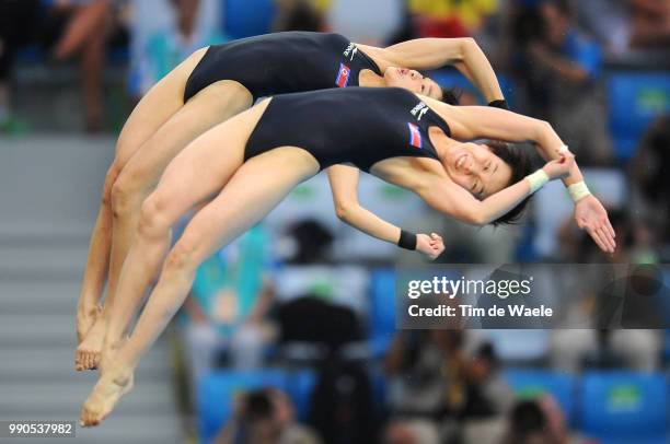 Diving - Womens Synchronised 10M, Final, Kum Hui Choe - Un Hyang Kim , Team Korea /Femmes, Vrouwen, Natation , Diving Plongeon Duiken, Olymische...