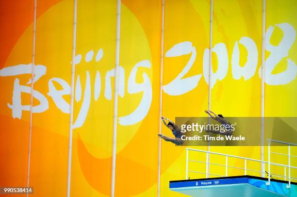 Diving - Womens Synchronised 10M, Final, Xin Wang , Ruolin Chen , Team China Gold Medal /Femmes, Vrouwen, Natation , Diving Plongeon Duiken,...