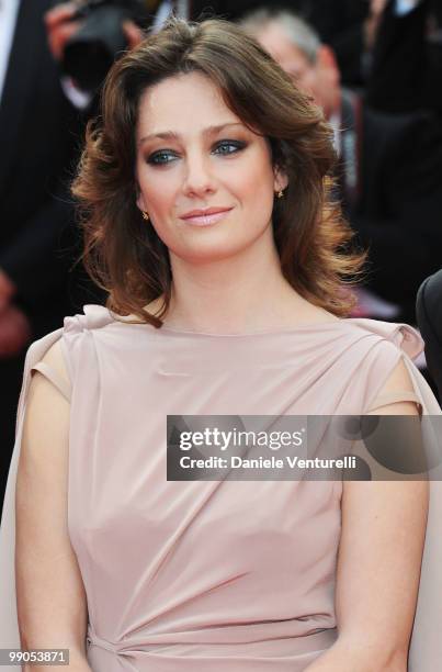 Juror Giovanna Mezzogiorno attends the Opening Night Premiere of 'Robin Hood' at the Palais des Festivals during the 63rd Annual International Cannes...