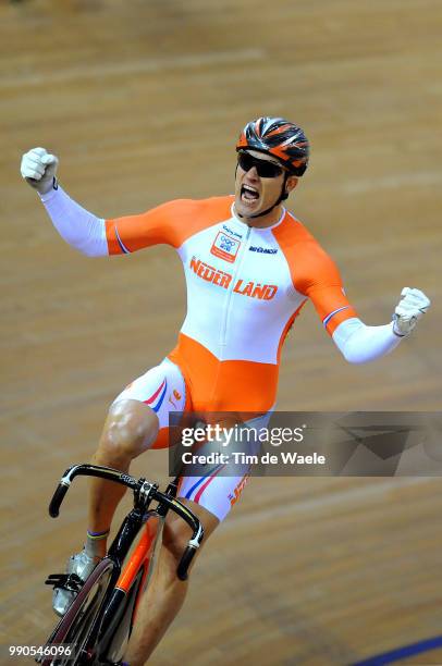 Track Bos Theo , Celebration Joie Vreugde /Men Individual Sprint, Individuele Sprint Mannen, Track Pist, Laoshan Velodrome, Olymische Spelen, Jeux...