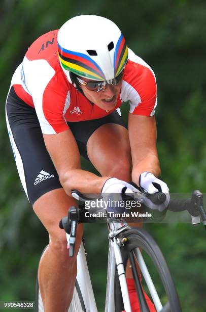 Beijing Olympics, Cycling : Time Trial Womenkupfernagel Hanka /Juyongguan - Juyongguan , Wielrennen Tijdrit Vrouwen, Cyclisme Contre La Montre...