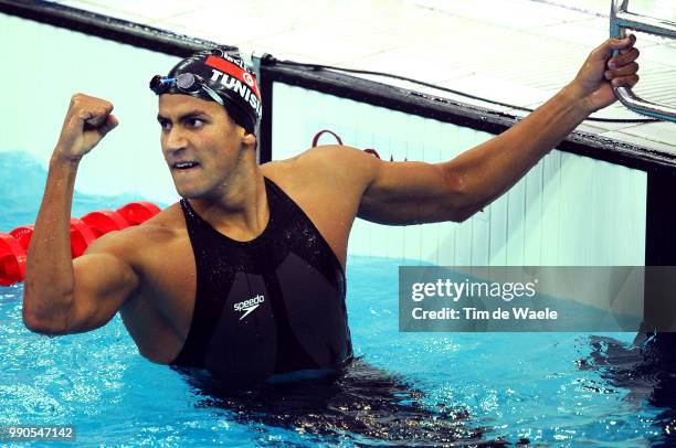 Swimmingmellouli Oussama , Celebration Joie Vreugde /Men 1500M Freestyle Final /Natation, National Aquatics Center, Olymische Spelen, Jeux Olympique,...