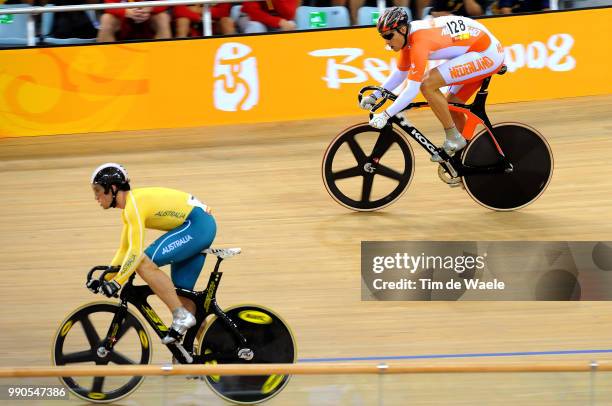 Track French Mark , Bos Theo , Men Individual Sprint, Individuele Sprint Mannen, Track Pist, Laoshan Velodrome, Olymische Spelen, Jeux Olympique /Tim...