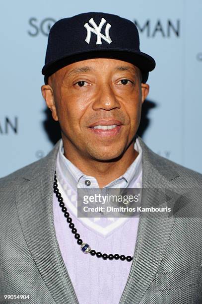 Russell Simmons attends the premiere of "Solitary Man" at Cinema 2 on May 11, 2010 in New York City.