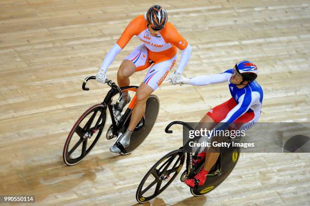 Track Bourgain Mickael , Bos Theo /Men Individual Sprint, Individuele Sprint Mannen, Track Pist, Laoshan Velodrome, Olymische Spelen, Jeux Olympique...