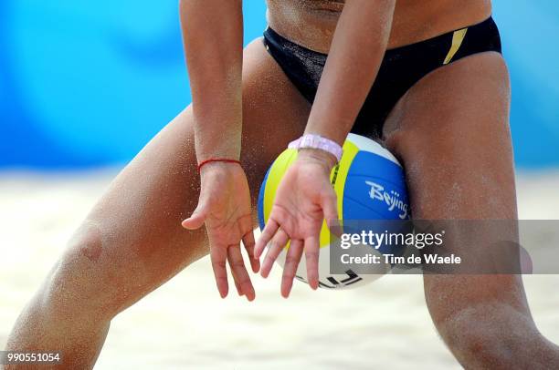 Beach Volleyballillustration Illustratie, Ball Ballon Bal, Tian Jia - Wang , Women Semifinal, Femmes 1/2 Finale, Vrouwen, Olymische Spelen, Jeux...