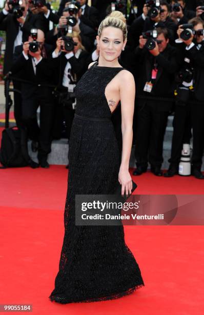 Actress Laura Chiatti attends the Opening Night Premiere of 'Robin Hood' at the Palais des Festivals during the 63rd Annual International Cannes Film...