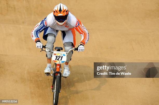 Beijing Olympics, Cycling : Bmxvan Der Biezen Raymon , Men Mannen, Laoshan Bmx Venue, Olymische Spelen, Jeux Olympique, Tim De Waele