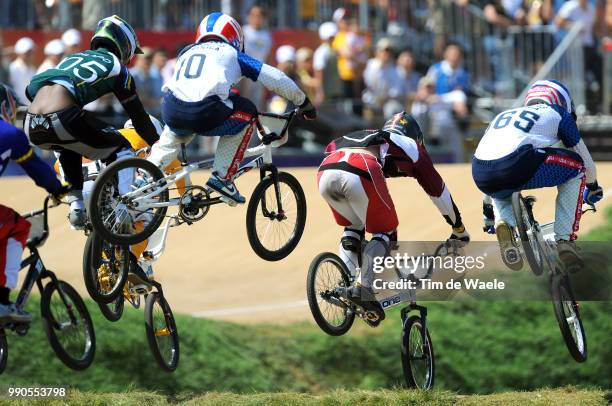 Beijing Olympics, Cycling : Bmxillustration Illustratie, Day Mike , Strombergs Maris , Robinson Donny , Nhlapo Sifiso , Men Mannen, Laoshan Bmx...