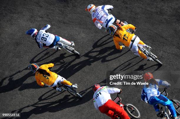 Beijing Olympics, Cycling : Bmxillustration Illustratie, Klaus Lieke , Kintner Jill , Madill Luke , Callisto Nicole , Hodi Aniko , Dutto Maria Belen...